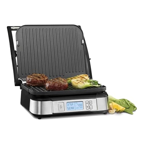 Cuisinart GR-6S Contact Griddler with Smoke-Less Mode