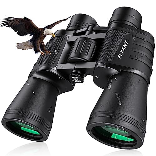 20x50 High Powered Binoculars for Adults, Waterproof Compact Binoculars with Low Light Vision for Bird Watching Hunting Football Games Travel Stargazing Cruise with Carrying Bag